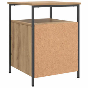 Comodino Rovere Artigianale 44x45x60 cm in Legno Multistrato 857256