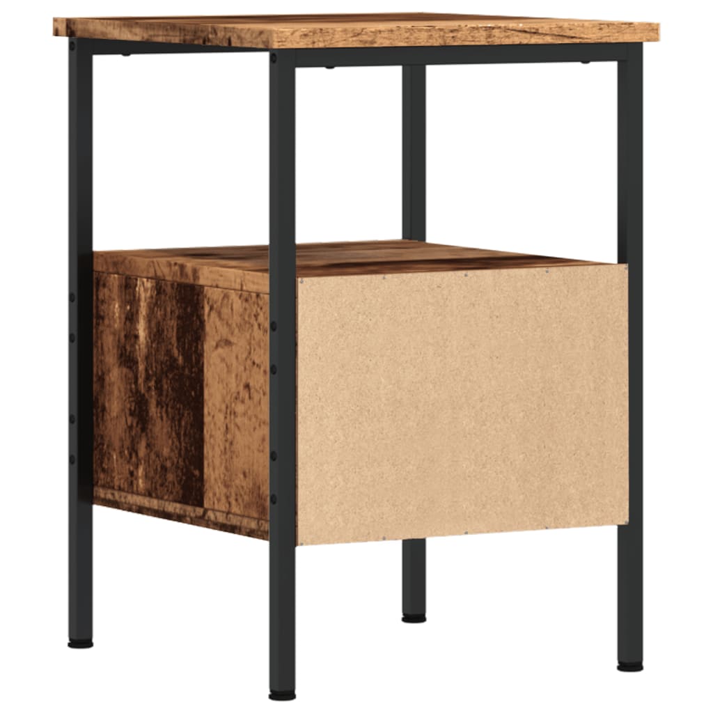 Comodino Legno Antico 34x36x50 cm in Legno Multistrato