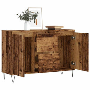 vidaXL Credenza Legno Antico 101,5x35x70 cm in Legno Multistrato