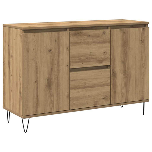 vidaXL Credenza Rovere Artigianale 101,5x35x70 cm in Legno Multistrato