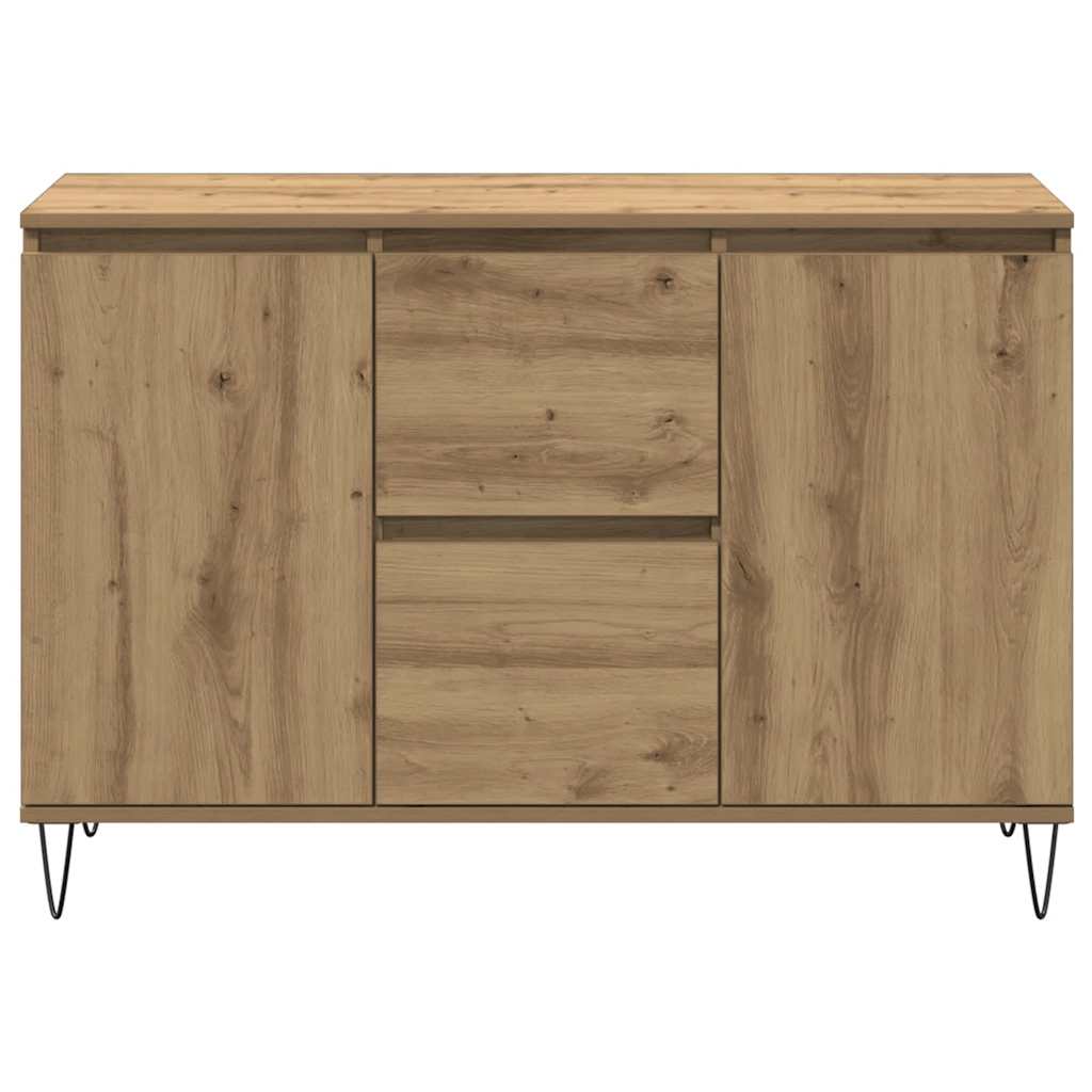 Credenza Rovere Artigianale 101,5x35x70 cm in Legno Multistrato 857267
