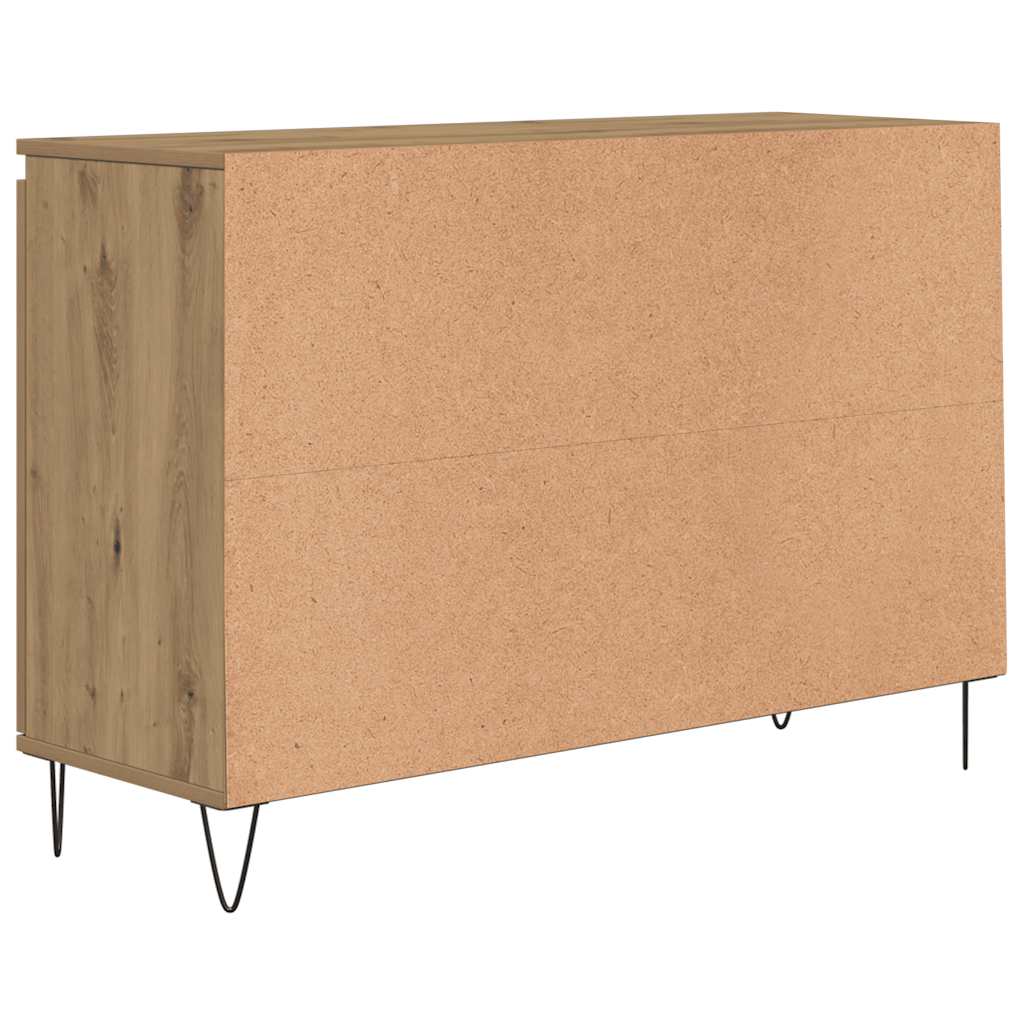 vidaXL Credenza Rovere Artigianale 101,5x35x70 cm in Legno Multistrato
