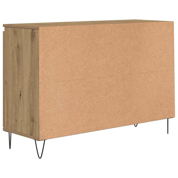 vidaXL Credenza Rovere Artigianale 101,5x35x70 cm in Legno Multistrato