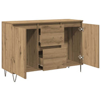 vidaXL Credenza Rovere Artigianale 101,5x35x70 cm in Legno Multistrato