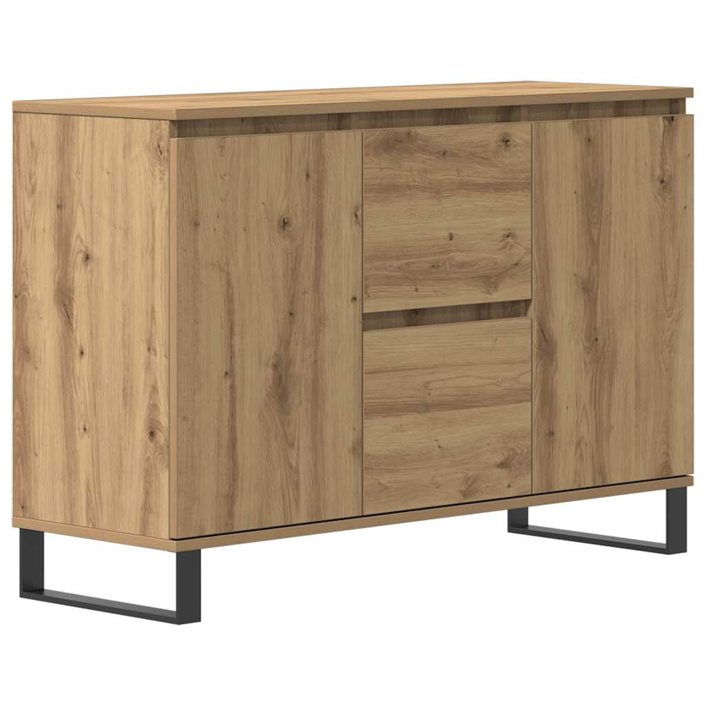 Credenza Rovere Artigianale 101,5x35x70 cm in Legno Multistrato 857269