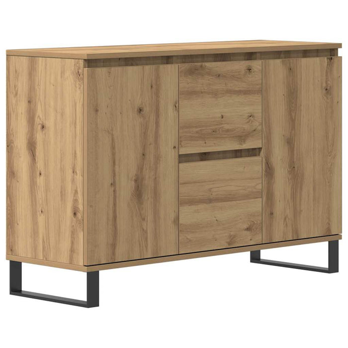 Credenza Rovere Artigianale 101,5x35x70 cm in Legno Multistrato 857269