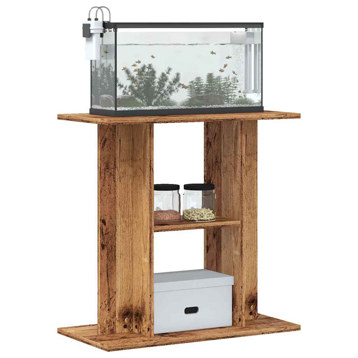 vidaXL Supporto Acquario 60x30x60 cm in Legno Multistrato Legno Antico