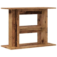 vidaXL Supporto Acquario 80x35x60 cm in Legno Multistrato Legno Antico