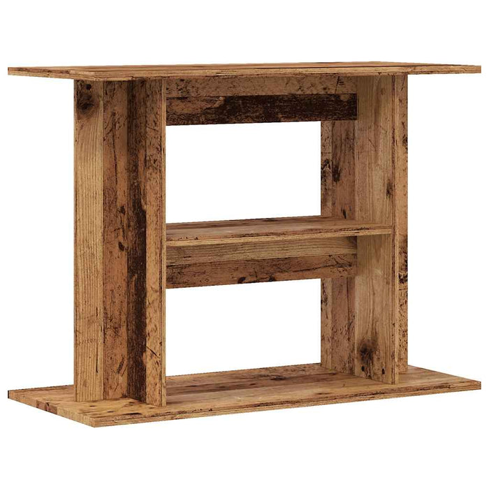 Supporto per acquario in legno antico 80x35x60 cm in legno ingegnerizzato 857272
