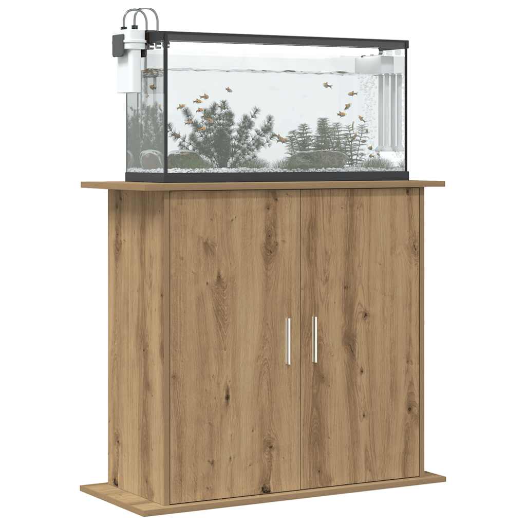 vidaXL Supporto Acquario 81x36x73 cm Multistrato Rovere Artigianale