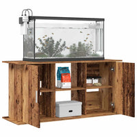 Supporto Acquario 121x41x58cm in Legno Multistrato Legno Antico 857282