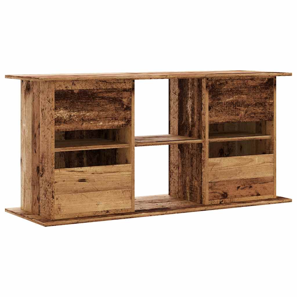 Supporto Acquario 121x41x58cm in Legno Multistrato Legno Antico 857282