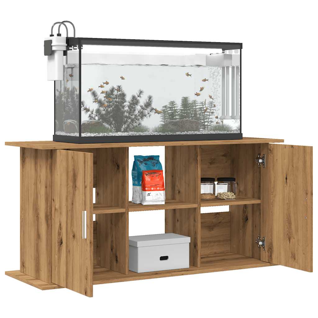 Supporto Acquario 121x41x58 cm Multistrato Rovere Artigianale