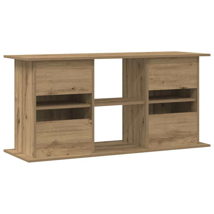 Supporto per acquario artigianale in rovere 121x41x58 cm in legno ingegnerizzato 857283