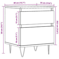Supporto per acquario artigianale in rovere 121x41x58 cm in legno ingegnerizzato 857283