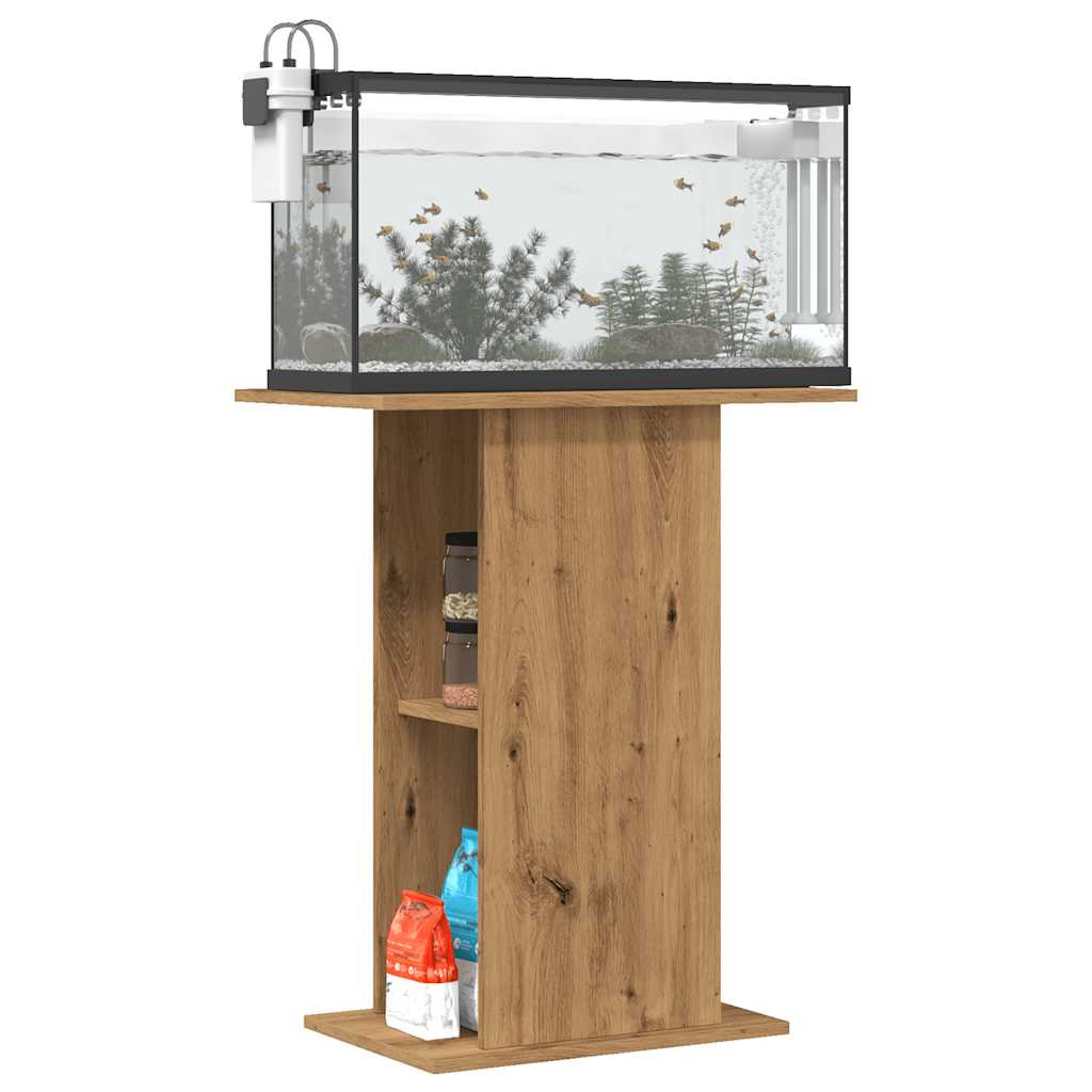 Supporto Acquario Rovere Artigianale 36x60,5x72,5cm Truciolato