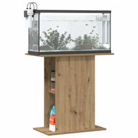 vidaXL Supporto Acquario Rovere Artigianale 36x75x72,5cm Truciolato