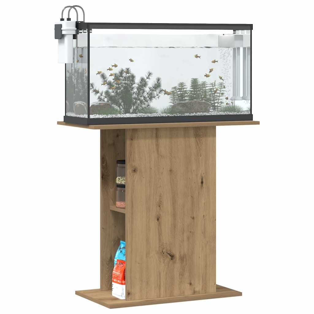 Supporto per acquario artigianale in rovere 36x75x72,5 cm in legno ingegnerizzato 857291