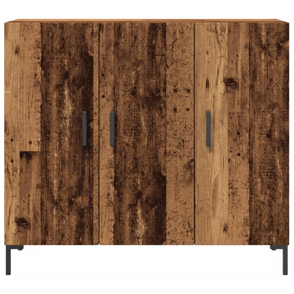 Credenza Legno Antico 90x34x80 cm in Legno Multistrato 857314
