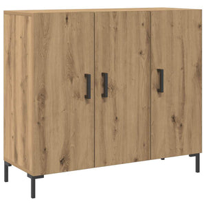 vidaXL Credenza Rovere Artigianale 90x34x80 cm in Legno Multistrato