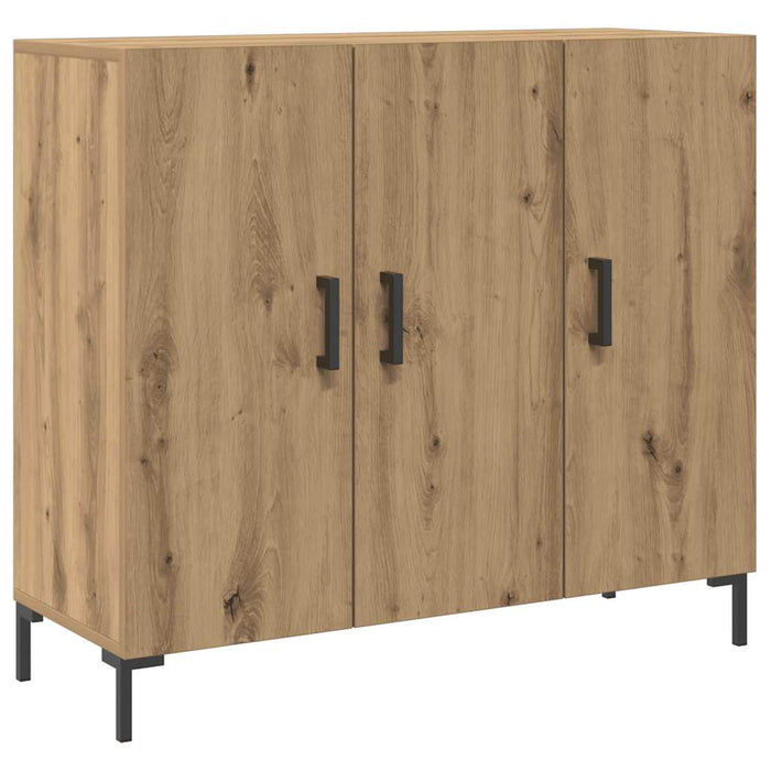 vidaXL Credenza Rovere Artigianale 90x34x80 cm in Legno Multistrato