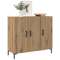 vidaXL Credenza Rovere Artigianale 90x34x80 cm in Legno Multistrato