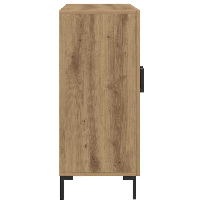 vidaXL Credenza Rovere Artigianale 90x34x80 cm in Legno Multistrato
