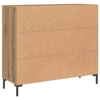 vidaXL Credenza Rovere Artigianale 90x34x80 cm in Legno Multistrato