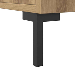 vidaXL Credenza Rovere Artigianale 90x34x80 cm in Legno Multistrato