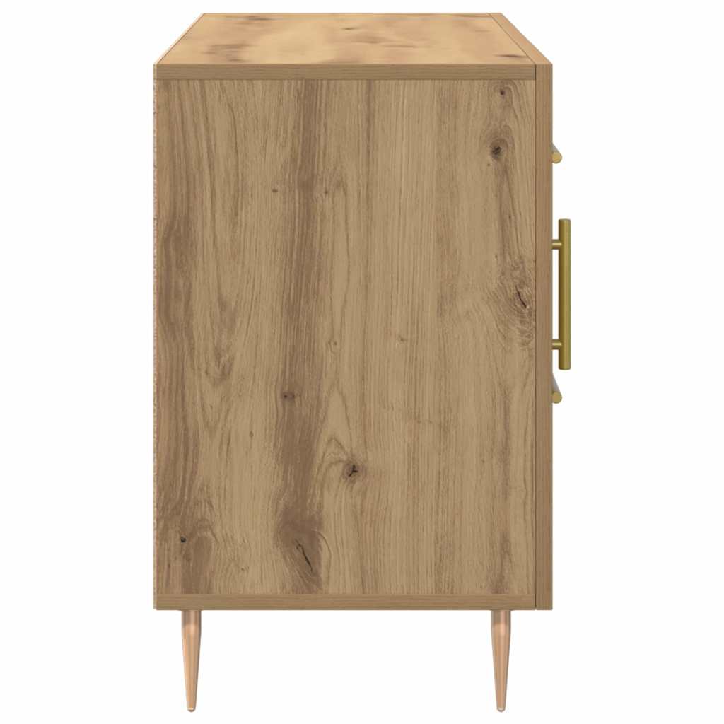 Credenza-Buffet-Armadio da cucina Rovere Artigianale 100x36x60 cm in Legno Multistrato 948315