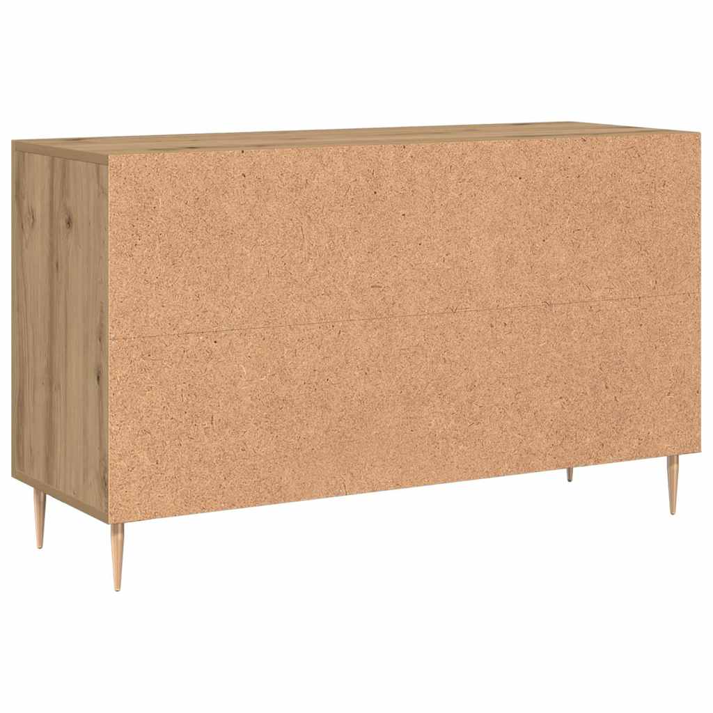 Credenza-Buffet-Armadio da cucina Rovere Artigianale 100x36x60 cm in Legno Multistrato 948315