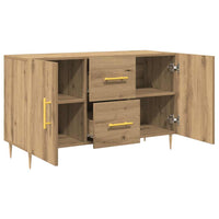 Credenza-Buffet-Armadio da cucina Rovere Artigianale 100x36x60 cm in Legno Multistrato 948315