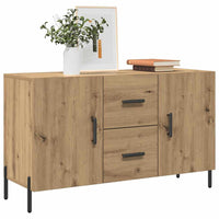 Credenza Rovere Artigianale 100x36x60 cm in Legno Multistrato 857321