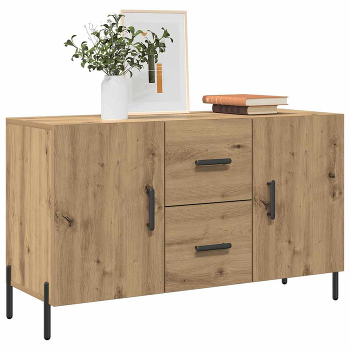 Credenza Rovere Artigianale 100x36x60 cm in Legno Multistrato 857321