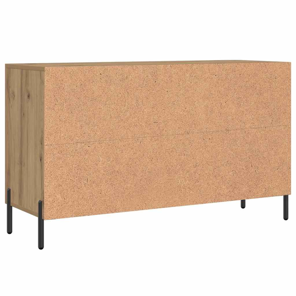 Credenza Rovere Artigianale 100x36x60 cm in Legno Multistrato 857321