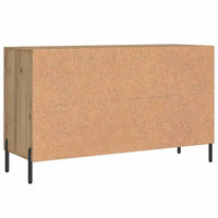 Credenza Rovere Artigianale 100x36x60 cm in Legno Multistrato 857321