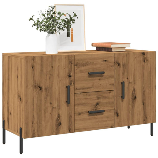 Credenza Rovere Artigianale 100x36x60 cm in Legno Multistrato 857321