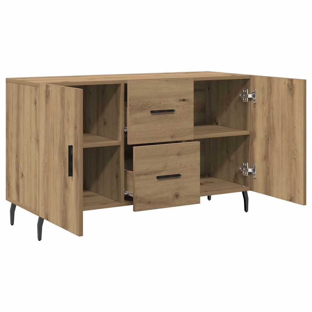 Credenza Rovere Artigianale 100x36x60 cm in Legno Multistrato 857323