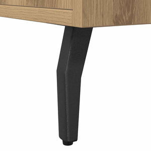 Credenza Rovere Artigianale 100x36x60 cm in Legno Multistrato 857323