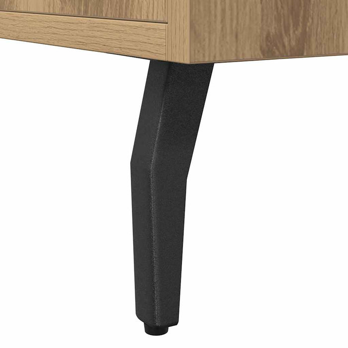 Credenza Rovere Artigianale 100x36x60 cm in Legno Multistrato 857323