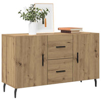 Credenza Rovere Artigianale 100x36x60 cm in Legno Multistrato 857323
