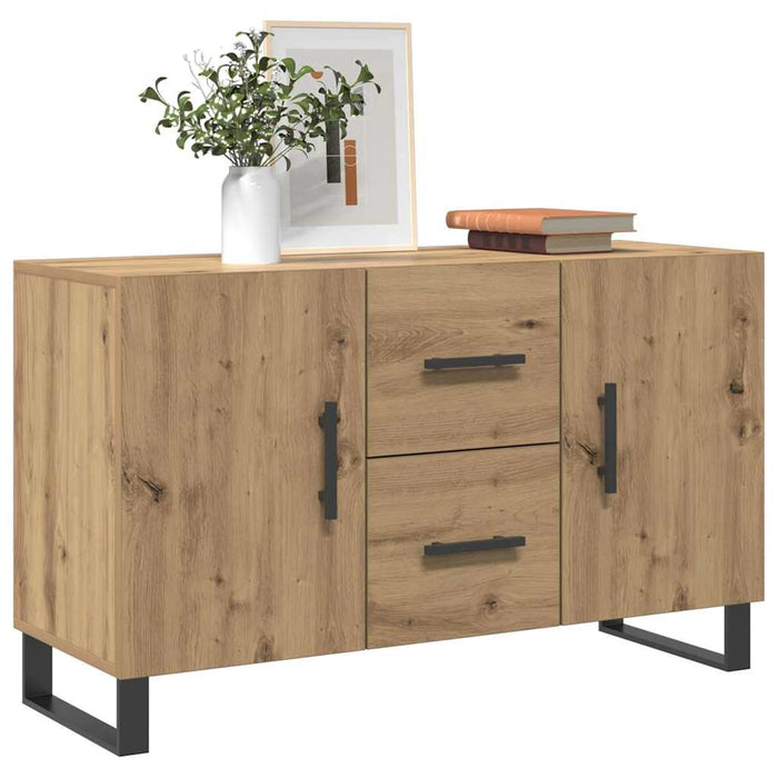 vidaXL Credenza Rovere Artigianale 100x36x60 cm in Legno Multistrato