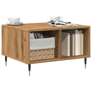 Tavolino da Salotto Rovere Artigianale 60x50x36,5cm Multistrato 857337