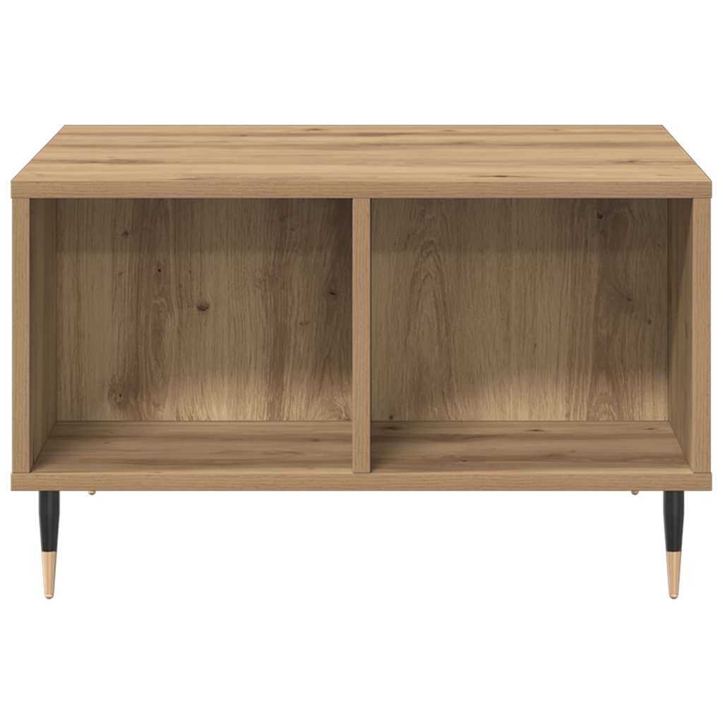 Tavolino da Salotto Rovere Artigianale 60x50x36,5cm Multistrato 857337