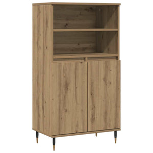 Credenza-Buffet-Armadio da cucina Rovere Artigianale 60x36x110 cm in Legno Multistrato 357897