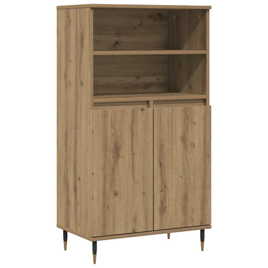Credenza-Buffet-Armadio da cucina Rovere Artigianale 60x36x110 cm in Legno Multistrato 357897