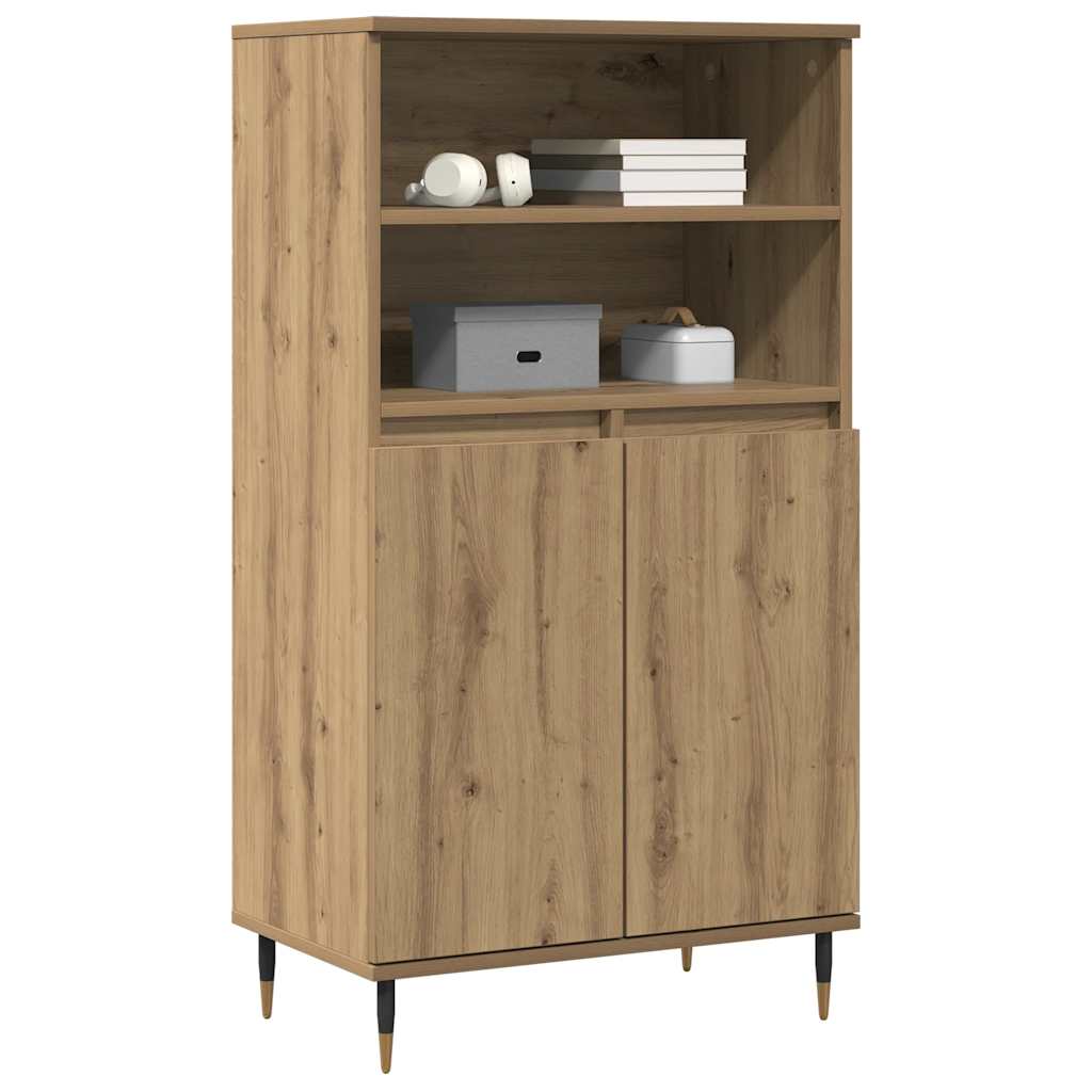 Credenza-Buffet-Armadio da cucina Rovere Artigianale 60x36x110 cm in Legno Multistrato 357897