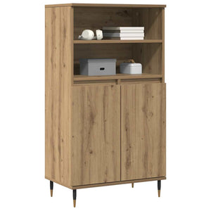 Credenza-Buffet-Armadio da cucina Rovere Artigianale 60x36x110 cm in Legno Multistrato 357897