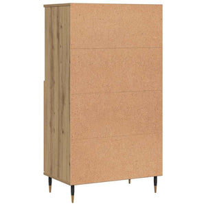 vidaXL Credenza Rovere Artigianale 60x36x110 cm in Legno Multistrato