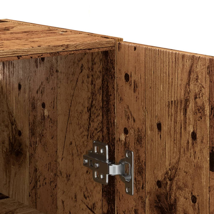 Mobile a Parete Legno Antico 69,5x34x90 cm in Truciolato 857462